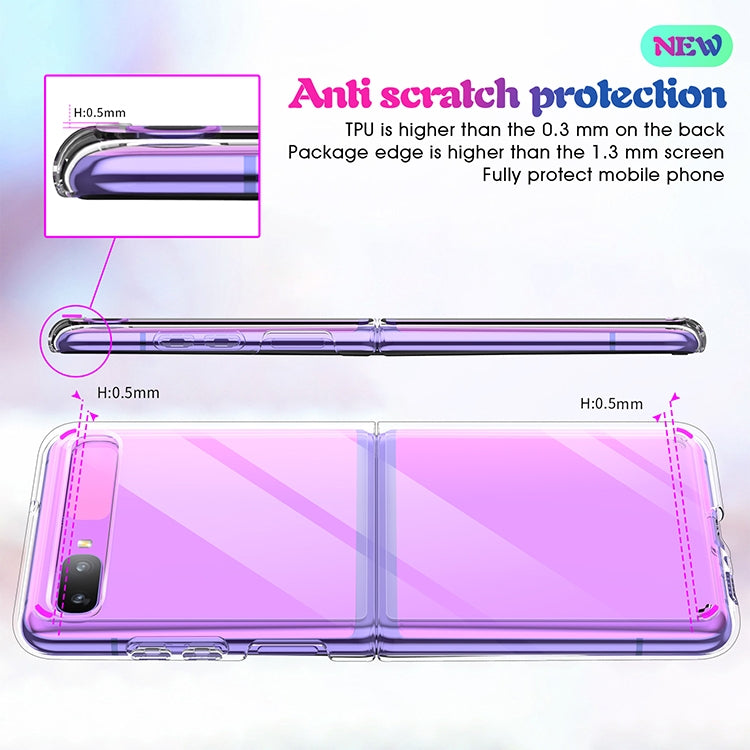 Custodia TPU antiurto con acrilico per Galaxy Z Flip