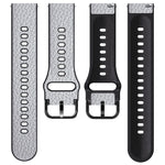 Cinturino per orologio in pelle con texture Litchi TPU universale, 20mm, 22mm