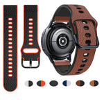 Cinturino per orologio in pelle con texture Litchi TPU universale, 20mm, 22mm