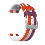 Cinturino universale in pelle di silicone a tre colori da 22 mm