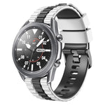 Cinturino per orologio bicolore in silicone stile oceano universale da 22 mm