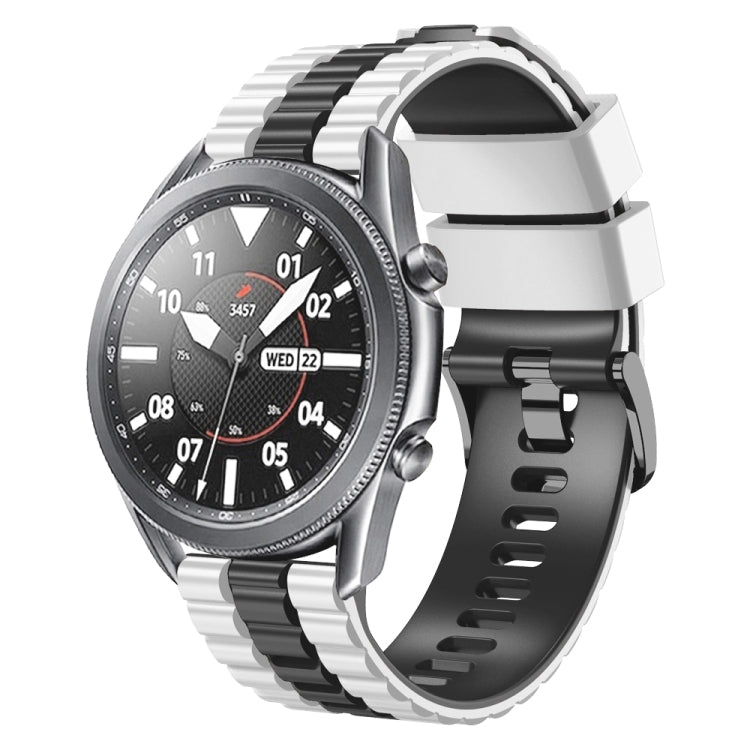 Cinturino per orologio bicolore in silicone stile oceano universale da 22 mm