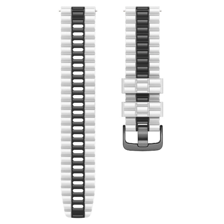 Cinturino per orologio bicolore in silicone stile oceano universale da 22 mm