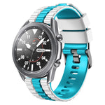 Cinturino per orologio bicolore in silicone stile oceano universale da 22 mm