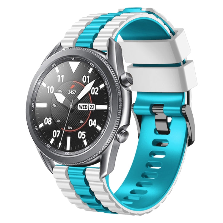 Cinturino per orologio bicolore in silicone stile oceano universale da 22 mm