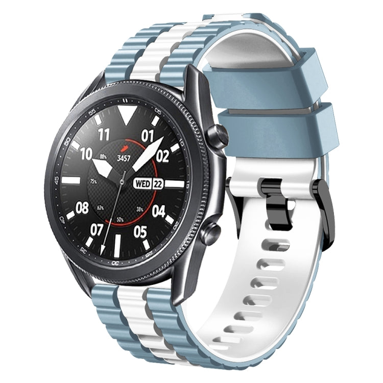 Cinturino per orologio bicolore in silicone stile oceano universale da 22 mm