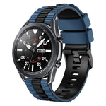 Cinturino per orologio bicolore in silicone stile oceano universale da 22 mm