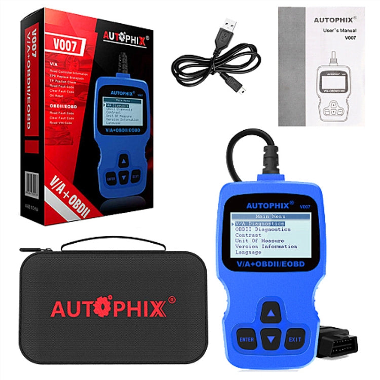 Autophix V007 Analizzatore di guasti dello scanner OBD II per auto, V007