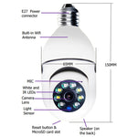Telecamera WiFi ESCAM 2.0MP 1080P con lampadina E27
