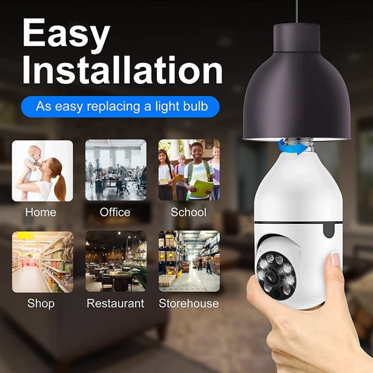 Telecamera WiFi ESCAM 2.0MP 1080P con lampadina E27