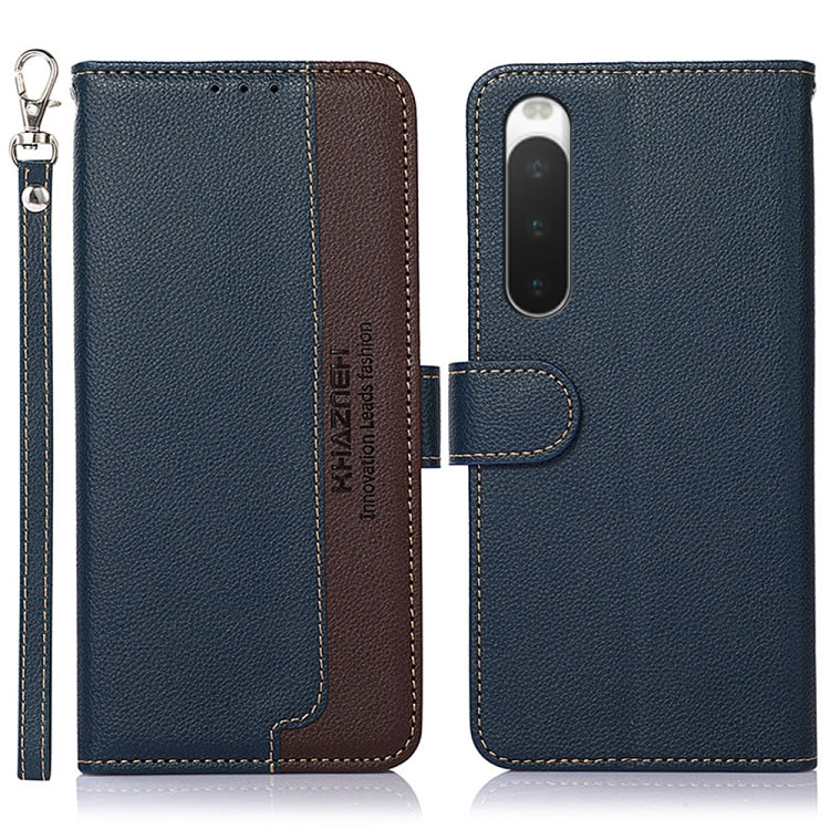 KHAZNEH Custodia per telefono RFID in pelle con texture Litchi, For OnePlus Ace 2 5G / 11R 5G, For Sony Xperia 1 V, For Sony Xperia 10 V, For Xiaomi Redmi 12C / Redmi 11A