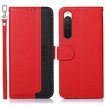 KHAZNEH Custodia per telefono RFID in pelle con texture Litchi, For OnePlus Ace 2 5G / 11R 5G, For Sony Xperia 1 V, For Sony Xperia 10 V, For Xiaomi Redmi 12C / Redmi 11A