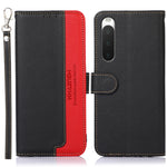 KHAZNEH Custodia per telefono RFID in pelle con texture Litchi, For OnePlus Ace 2 5G / 11R 5G, For Sony Xperia 1 V, For Sony Xperia 10 V, For Xiaomi Redmi 12C / Redmi 11A