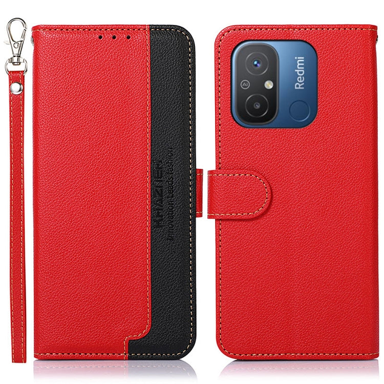 KHAZNEH Custodia per telefono RFID in pelle con texture Litchi, For OnePlus Ace 2 5G / 11R 5G, For Sony Xperia 1 V, For Sony Xperia 10 V, For Xiaomi Redmi 12C / Redmi 11A