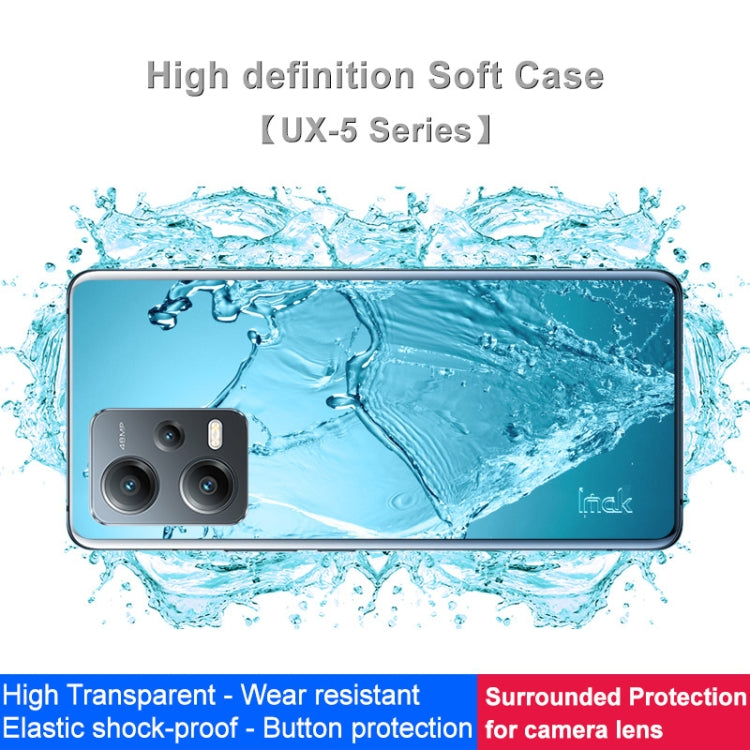 Custodia protettiva in TPU trasparente antiurto serie IMAK UX-5, For OnePlus Nord CE 3 Lite 5G, For Xiaomi Redmi Note 12 5G Indian version/Poco X5 5G, For ZTE nubia Z50 5G, For OnePlus Ace 2 5G/11R 5G, For OnePlus 11 5G