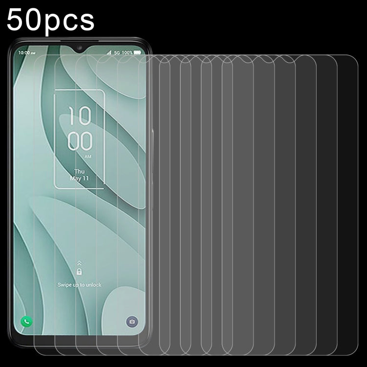 50 pellicole in vetro temperato da 0,26 mm 9H 2,5D, For Nokia G22 / C32, For TCL 40 X(50 PCS), For TCL 40 XL(50 PCS), For TCL 40 XE(50 PCS)
