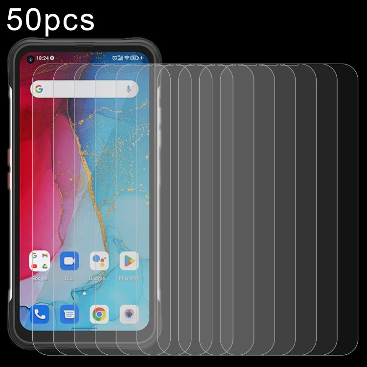 50 pellicole in vetro temperato 0,26 mm 9H 2,5D, For Unihertz Tank / Tank 2 / Tank 3 (50 PCS), For Unihertz TickTock-S (50 PCS), For Doogee S100 (50 PCS), For Doogee V Max (50 PCS), For Oukitel C32 Pro (50 PCS)