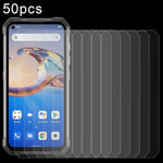 50 pellicole in vetro temperato 0,26 mm 9H 2,5D, For Unihertz Tank / Tank 2 / Tank 3 (50 PCS), For Unihertz TickTock-S (50 PCS), For Doogee S100 (50 PCS), For Doogee V Max (50 PCS), For Oukitel C32 Pro (50 PCS)