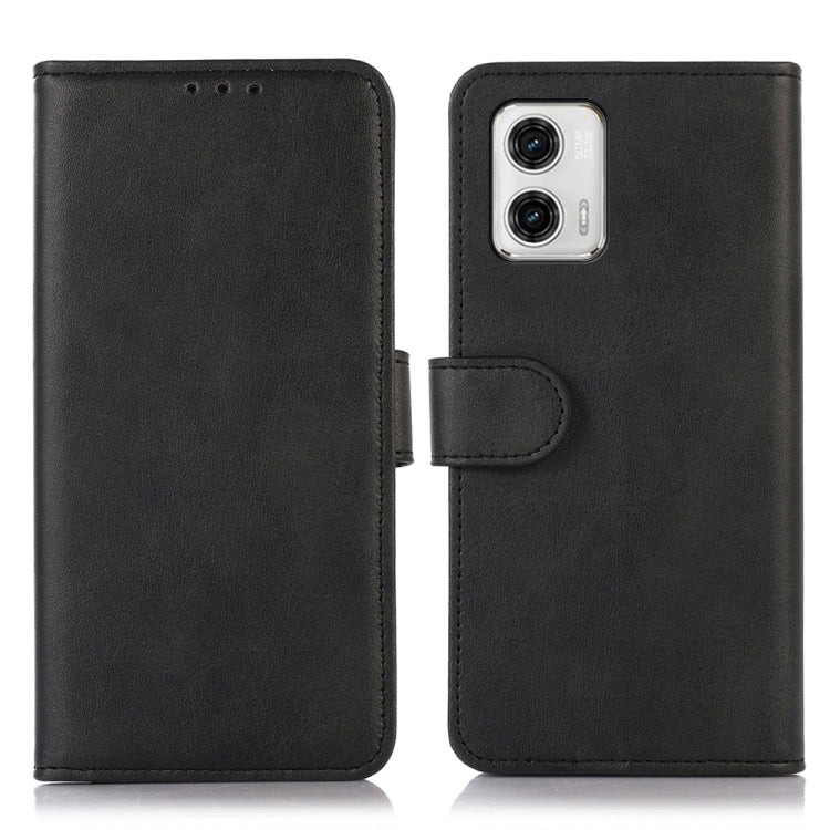 Custodia per telefono in pelle con trama di mucca, For Motorola Moto G73 5G