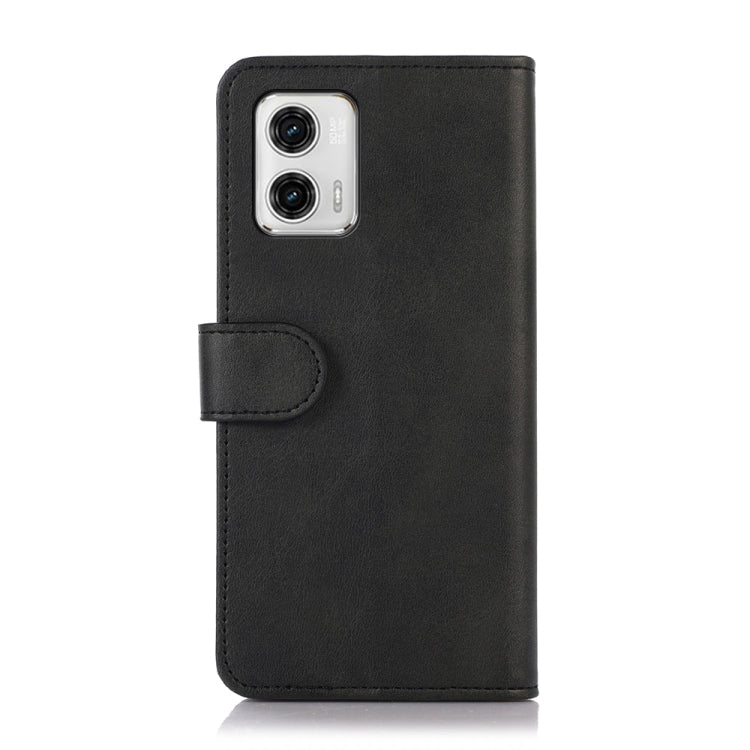 Custodia per telefono in pelle con trama di mucca, For Motorola Moto G73 5G