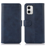 Custodia per telefono in pelle con trama di mucca, For Motorola Moto G73 5G