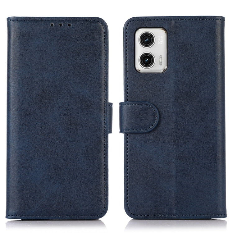 Custodia per telefono in pelle con trama di mucca, For Motorola Moto G73 5G