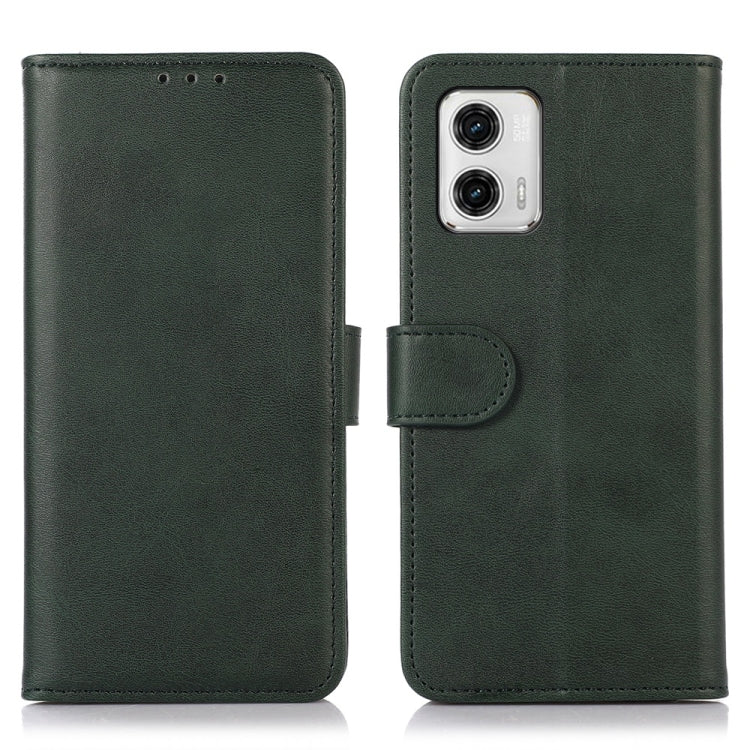 Custodia per telefono in pelle con trama di mucca, For Motorola Moto G73 5G