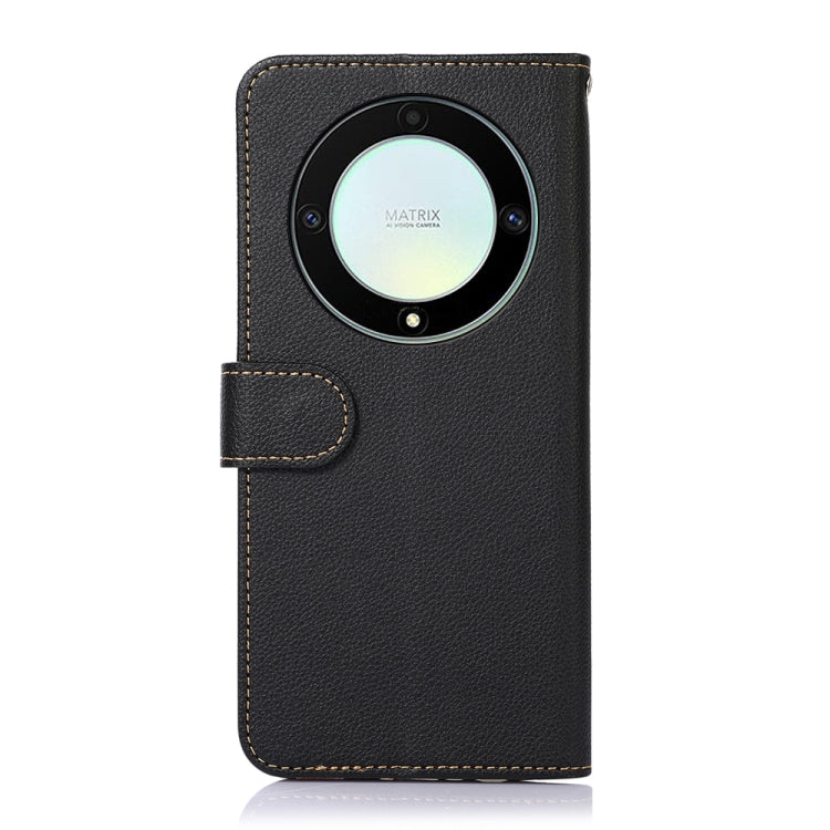 KHAZNEH Custodia per telefono RFID in pelle con texture Litchi, For Honor X9a 4G, For Honor X8a 4G, For Motorola Moto G73 5G, For Honor X7a 4G