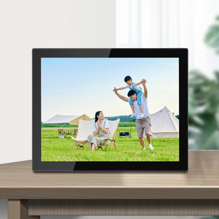 Cornice per foto cloud WiFi con display IPS da 15 pollici, RK3126C Quad Core fino a 1,5 GHz, Android 6.0, 1 GB + 16 GB, AU Plug, US Plug, EU Plug, UK Plug