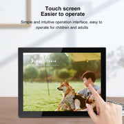 Cornice per foto cloud WiFi con display IPS da 15 pollici, RK3126C Quad Core fino a 1,5 GHz, Android 6.0, 1 GB + 16 GB, AU Plug, US Plug, EU Plug, UK Plug