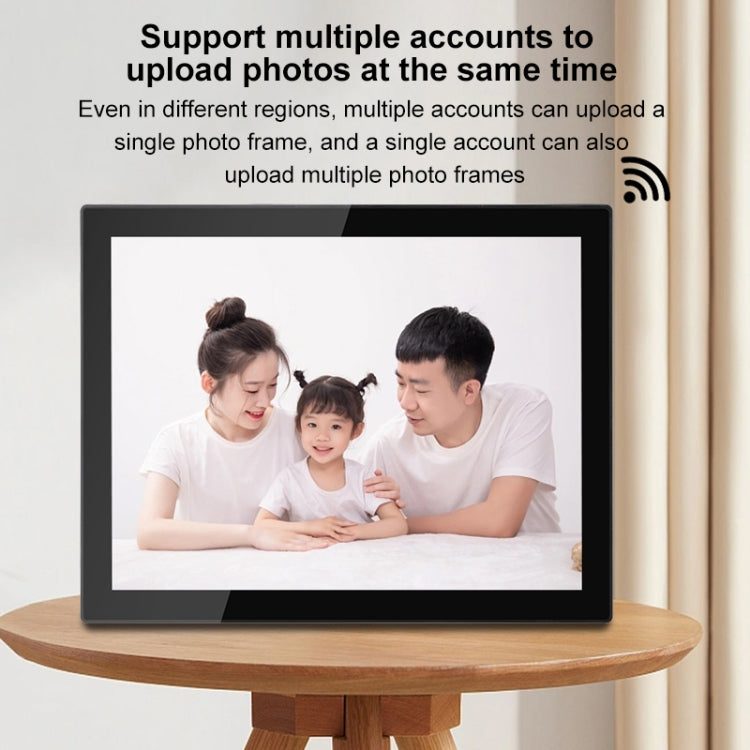 Cornice per foto cloud WiFi con display IPS da 15 pollici, RK3126C Quad Core fino a 1,5 GHz, Android 6.0, 1 GB + 16 GB, AU Plug, US Plug, EU Plug, UK Plug