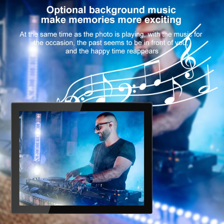 Cornice per foto cloud WiFi con display IPS da 15 pollici, RK3126C Quad Core fino a 1,5 GHz, Android 6.0, 1 GB + 16 GB, AU Plug, US Plug, EU Plug, UK Plug