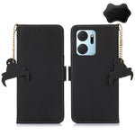 Custodia per telefono in pelle magnetica RFID in vera pelle, For Honor X9a 4G, For Honor X8a 4G, For Honor X7a 4G, For Motorola Moto G73 5G