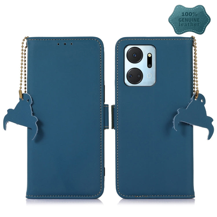 Custodia per telefono in pelle magnetica RFID in vera pelle, For Honor X9a 4G, For Honor X8a 4G, For Honor X7a 4G, For Motorola Moto G73 5G