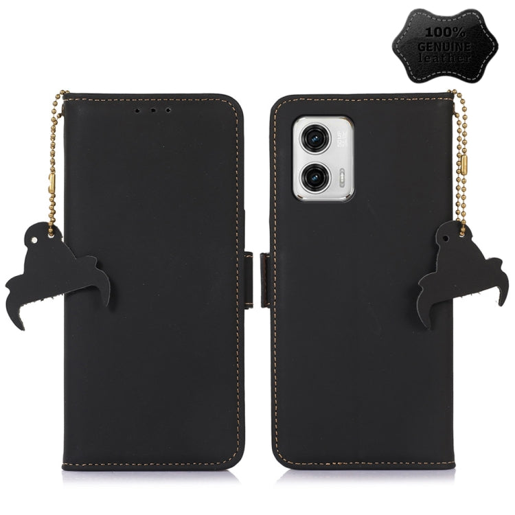 Custodia per telefono in pelle magnetica RFID in vera pelle, For Honor X9a 4G, For Honor X8a 4G, For Honor X7a 4G, For Motorola Moto G73 5G