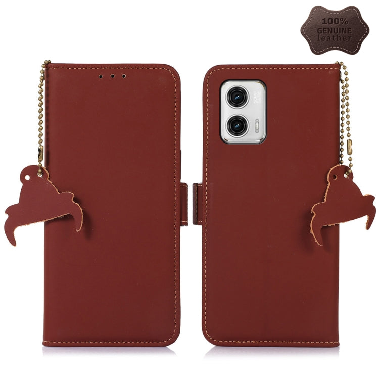 Custodia per telefono in pelle magnetica RFID in vera pelle, For Honor X9a 4G, For Honor X8a 4G, For Honor X7a 4G, For Motorola Moto G73 5G