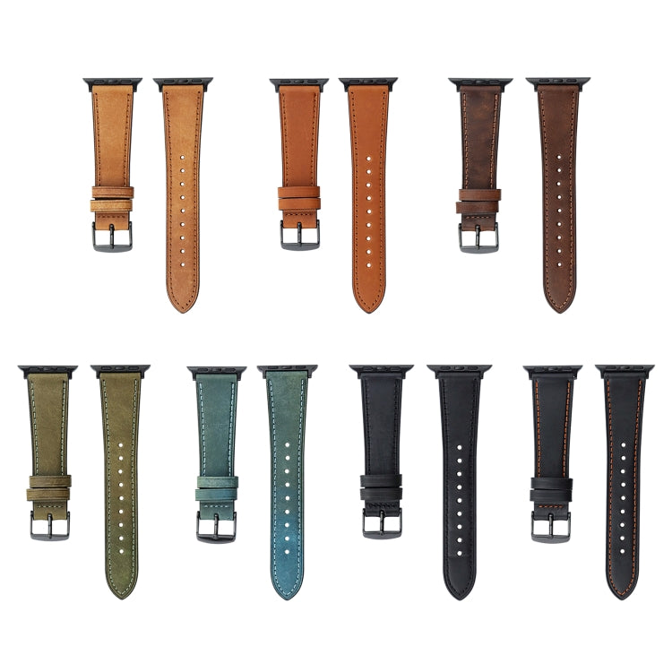 Cinturino in vera pelle Crazy Horse per Apple Watch 38-49mm