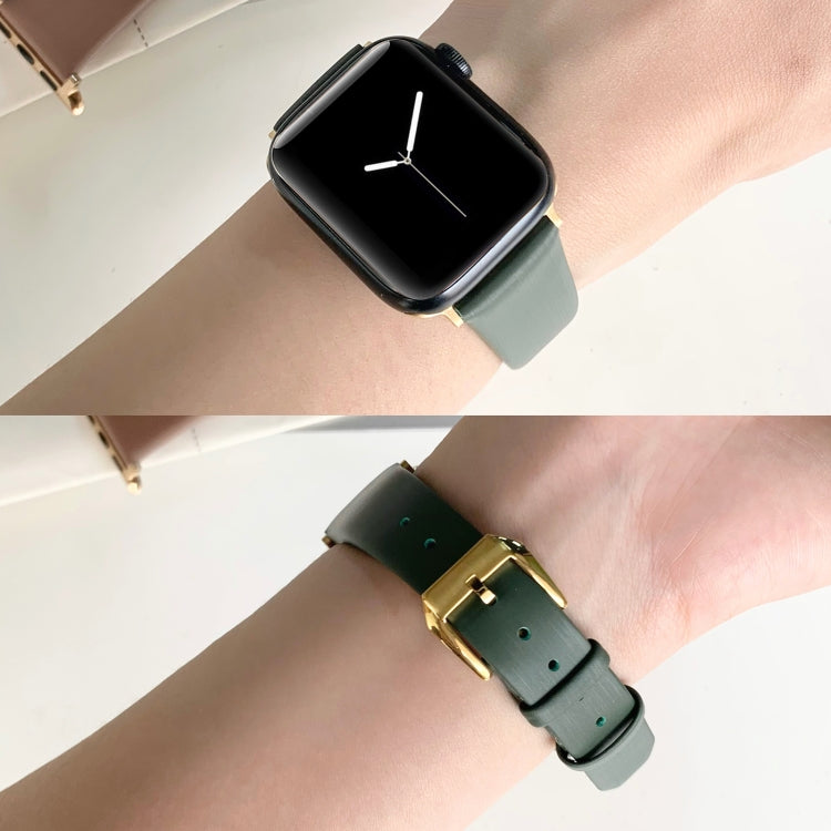 Cinturino per orologio in pelle di seta, For Apple Watch Series 8&7 41mm / SE 2&6&SE&5&4 40mm, For Apple Watch Ultra 49mm / Series 8&7 45mm / SE 2&6&SE&5&4 44mm