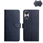 Custodia per telefono flip in vera pelle a prova di impronte digitali, For OPPO Reno8 T 5G/A1 Pro 5G, For Xiaomi 13 Lite, For Samsung Galaxy A24 4G