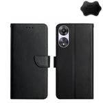 Custodia per telefono flip in vera pelle a prova di impronte digitali, For OPPO Reno8 T 5G/A1 Pro 5G, For Xiaomi 13 Lite, For Samsung Galaxy A24 4G