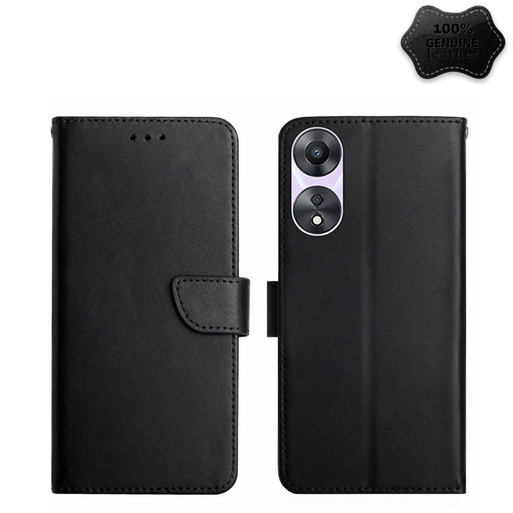 Custodia per telefono flip in vera pelle a prova di impronte digitali, For OPPO Reno8 T 5G/A1 Pro 5G, For Xiaomi 13 Lite, For Samsung Galaxy A24 4G