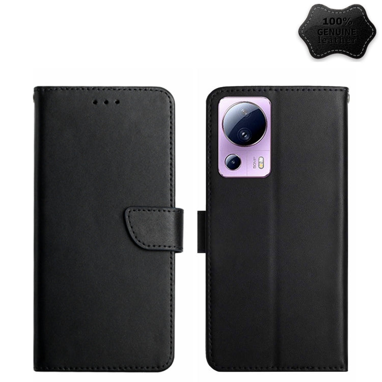 Custodia per telefono flip in vera pelle a prova di impronte digitali, For OPPO Reno8 T 5G/A1 Pro 5G, For Xiaomi 13 Lite, For Samsung Galaxy A24 4G