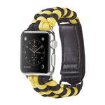 Cinturino per orologio in nylon con chiusura a strappo e chiusura a strappo in paracord, For Apple Watch Series 8&7 41mm / SE 2&6&SE&5&4 40mm, For Apple Watch Ultra 49mm / Series 8&7 45mm / SE 2&6&SE&5&4 44mm
