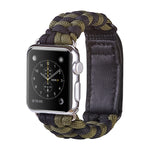 Cinturino per orologio in nylon con chiusura a strappo e chiusura a strappo in paracord, For Apple Watch Series 8&7 41mm / SE 2&6&SE&5&4 40mm, For Apple Watch Ultra 49mm / Series 8&7 45mm / SE 2&6&SE&5&4 44mm