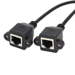 Cavo di prolunga LAN RJ45 femmina-femmina con chiusura a vite, 30cm, 60cm, 1m, 2m