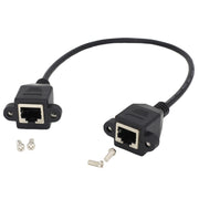 Cavo di prolunga LAN RJ45 femmina-femmina con chiusura a vite, 30cm, 60cm, 1m, 2m