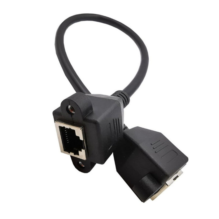 Cavo di prolunga LAN RJ45 femmina-femmina con chiusura a vite, 30cm, 60cm, 1m, 2m