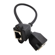 Cavo di prolunga LAN RJ45 femmina-femmina con chiusura a vite, 30cm, 60cm, 1m, 2m