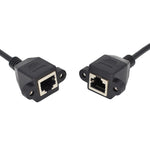 Cavo di prolunga LAN RJ45 femmina-femmina con chiusura a vite, 30cm, 60cm, 1m, 2m