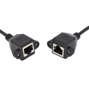 Cavo di prolunga LAN RJ45 femmina-femmina con chiusura a vite, 30cm, 60cm, 1m, 2m